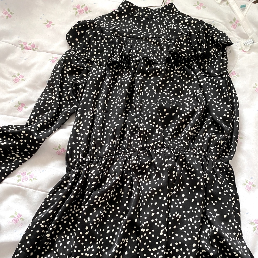 Mock neck dress
